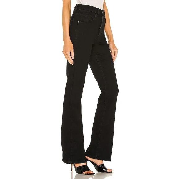 Free People We The Free French Girl Flare Jean Misty Black 24 Revolve - Picture 3 of 16